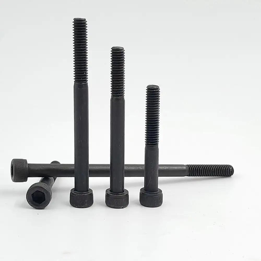 پیچ آلن باسر فولادی گرید 8.8 نیم رزوه سیاه | DIN 912|DIN 912 | Socket Head Cap Screws 8.8 Alloy Steel Black With Half Thread